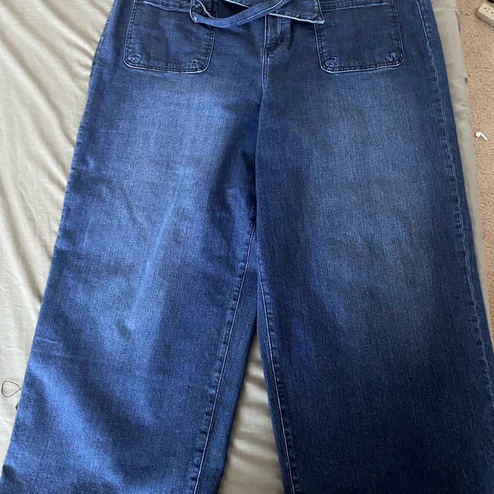 Eloquii Wide Leg Denim Pants